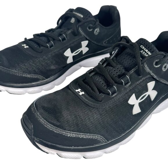Under Armour Mens Size 10 Charged Assert 8 3021952-001 Running Shoes - Black - Picture 2 of 10